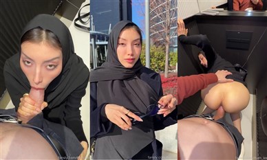 ruth lee hijabi babes dirty secret in a public bathroom onlyfans video leaked