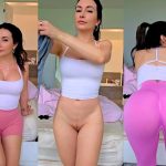 alinity yoga shorts try on with cleans shaved pussy video leaked 1024x683 1