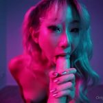 aeries steele sucks cock in neon light cum in mouth video leaked