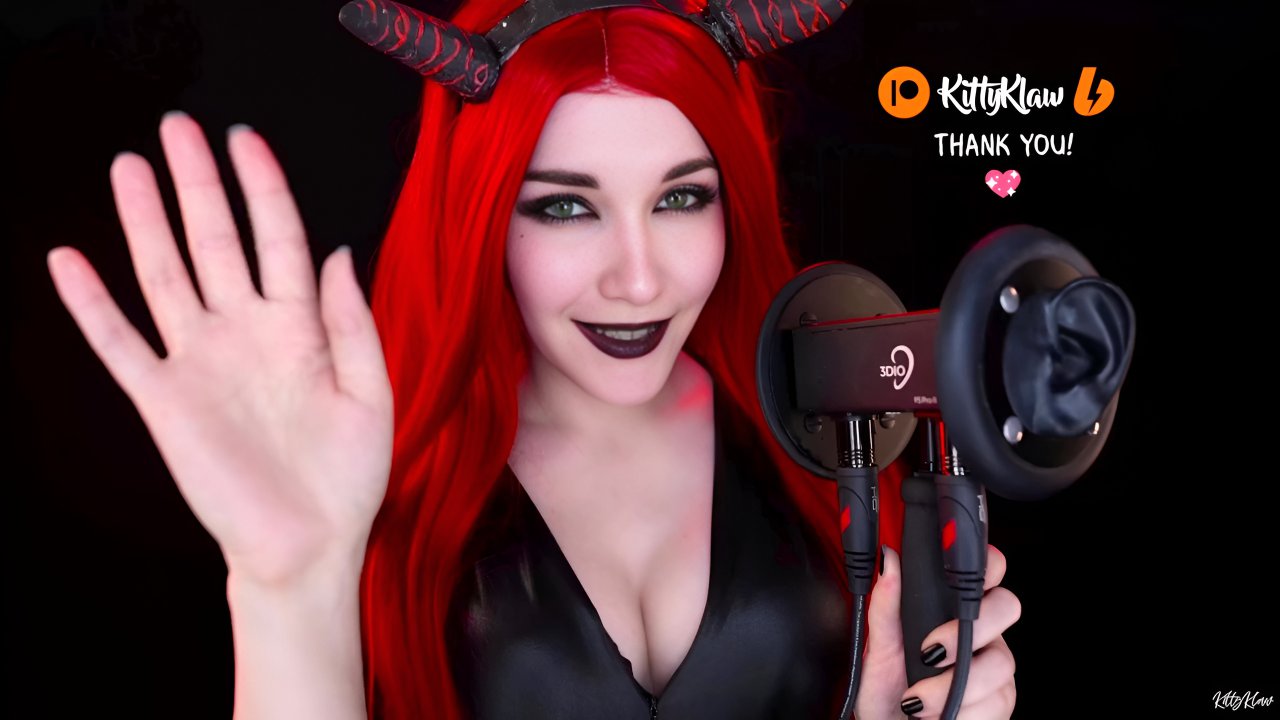 kittyklaw asmr sexy demom mouth sounds video