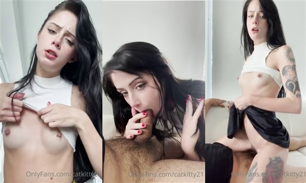 catkitty21 gets her pussy filled with cum after cowgirl dick ride