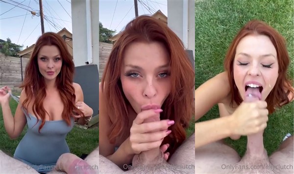 elly clutch gives a head and take cum in mouth video leaked